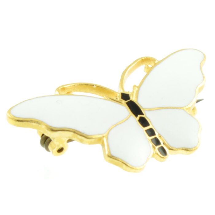 Sporrong Enamel Butterfly Brooch