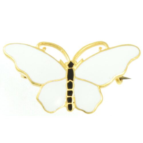 Sporrong Enamel Butterfly Brooch