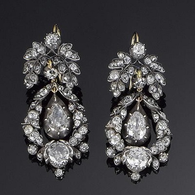 Georgian Diamond Earrings