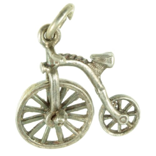 Silver Penny Farthing Charm