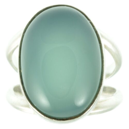 moonstone silver ring - front view