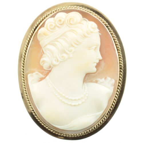 Victorian 9ct Gold Cameo Brooch
