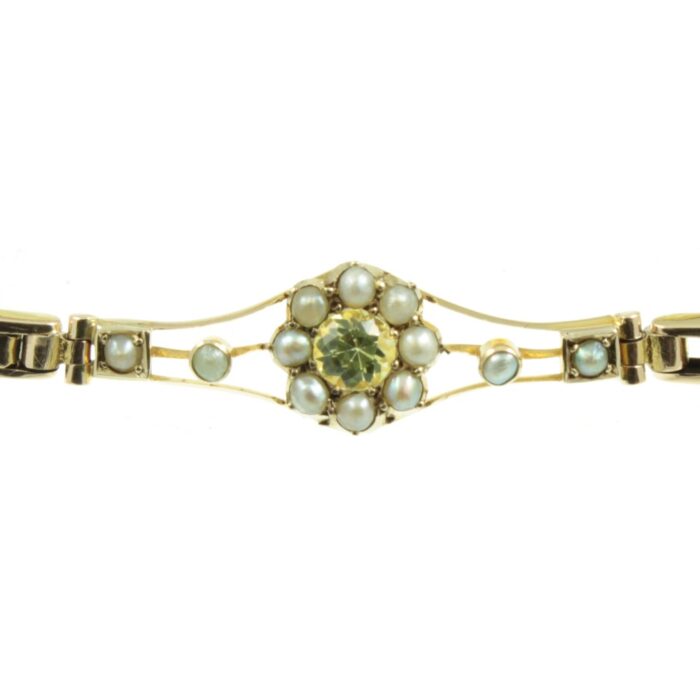 Edwardian Yellow Sapphire Bracelet