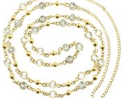 Art Deco white Sapphire necklace