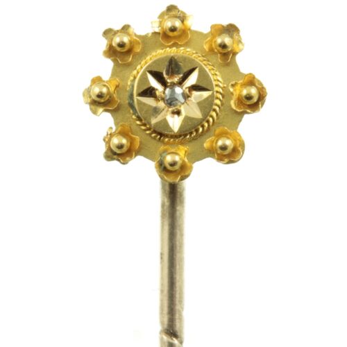 15ct Gold and Diamond Victorian Tie Pin