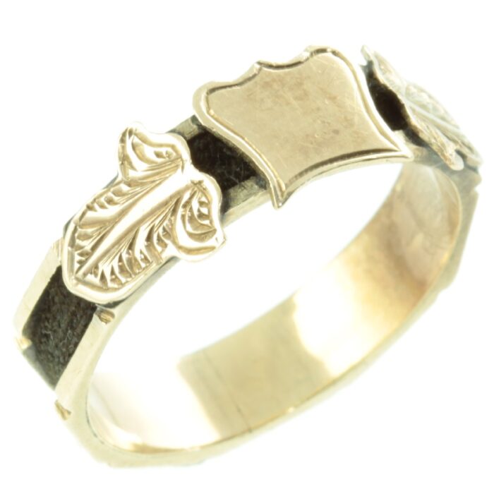 Victorian 15ct Gold Mourning ring