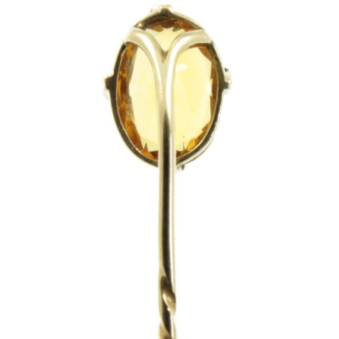 Victorian 9ct Gold and Citrine Tie Pin