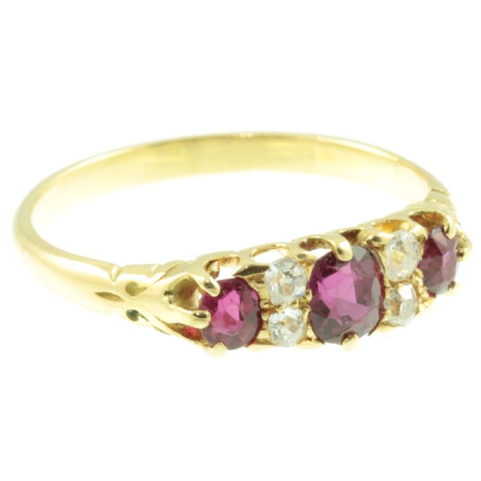 18ct Gold Ruby & Diamond Ring - Carus Jewellery